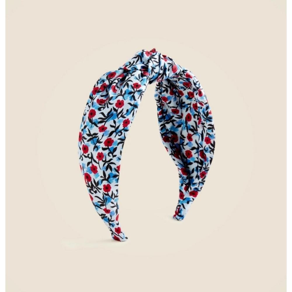 J.Crew Printed knot headband